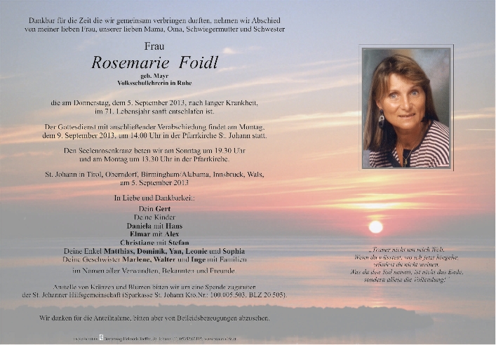 Rosemarie Foidl